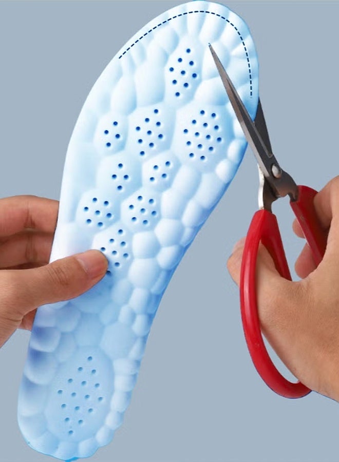 Jamal Breathable Shock-Absorbing Sport Insoles – Cut-to-Fit, Sweat-Absorbent, Comfortable Foot Cushion for Men & Women, Relieves Foot & Pressure Pain, Ideal for Athletic, Casual & Work Shoes (Size 38-44) - Image 3